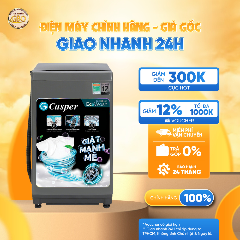 WT-85NG1 - Máy Giặt Casper 8.5 Kg
