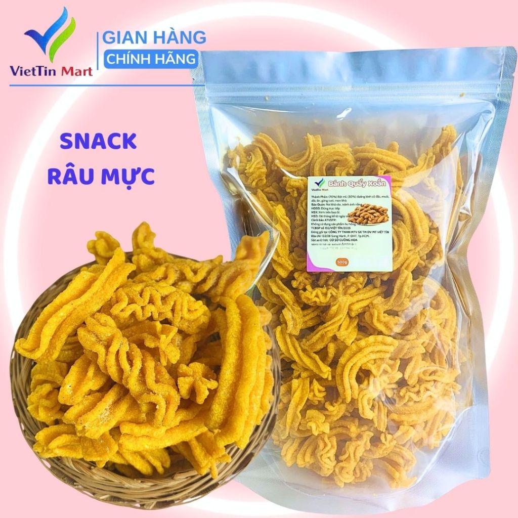 Snack Râu Mực 500g VietTin Mart
