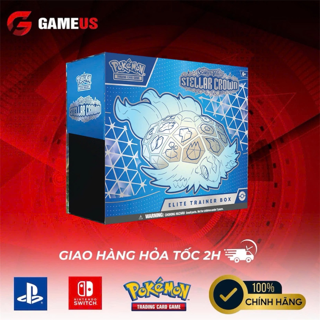 [Chính Hãng] Pokemon TCG Elite Trainer Box : Pokemon Scarlet & Violet 7 Stellar Crown