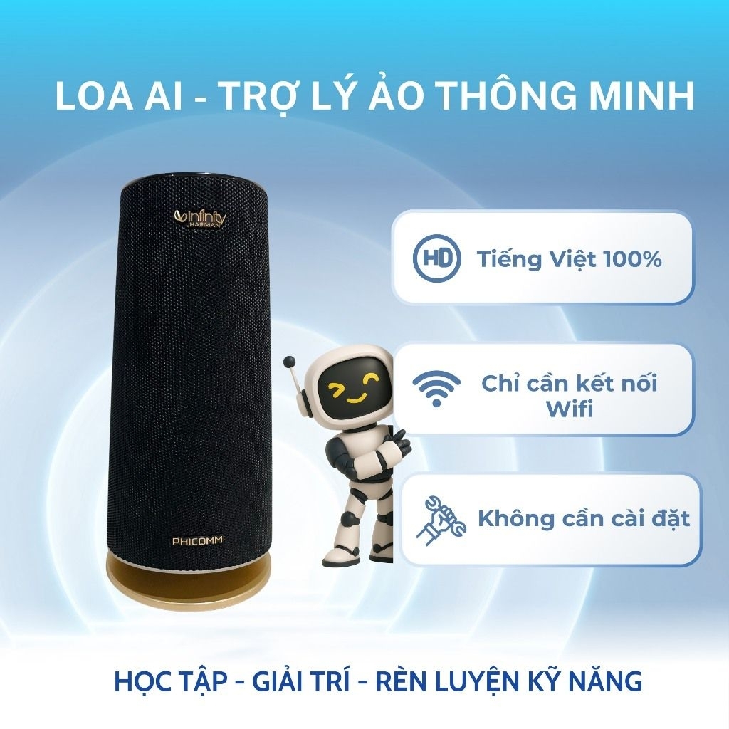 (Đã cài Al) Loa bluetooth PHICOMM R1 (Infinity by Harman)