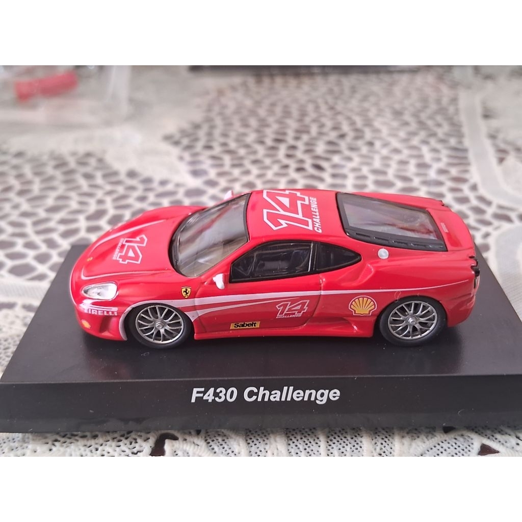 [THIẾU HỘP NGOÀI] KYOSHO 1/64 - FERRARI F430 CHALLENGE SỐ 14