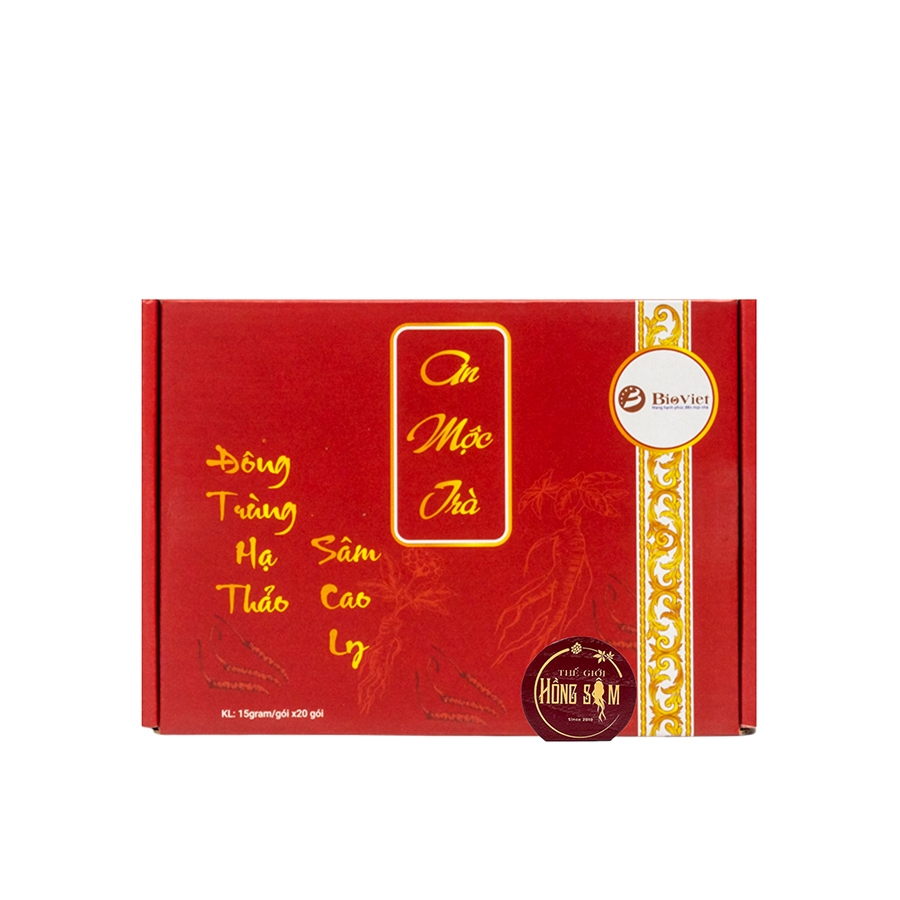 Trà Dưỡng Nhan Đông Trùng Hạ Thảo Bio Việt (An Mộc Trà) Hộp 20 Gói