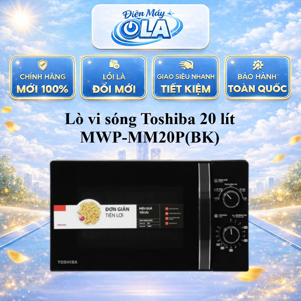 MWP-MM20P(BK) - Lò vi sóng Toshiba MWP-MM20P(BK) 20 lít - GIAO TOÀN QUỐC