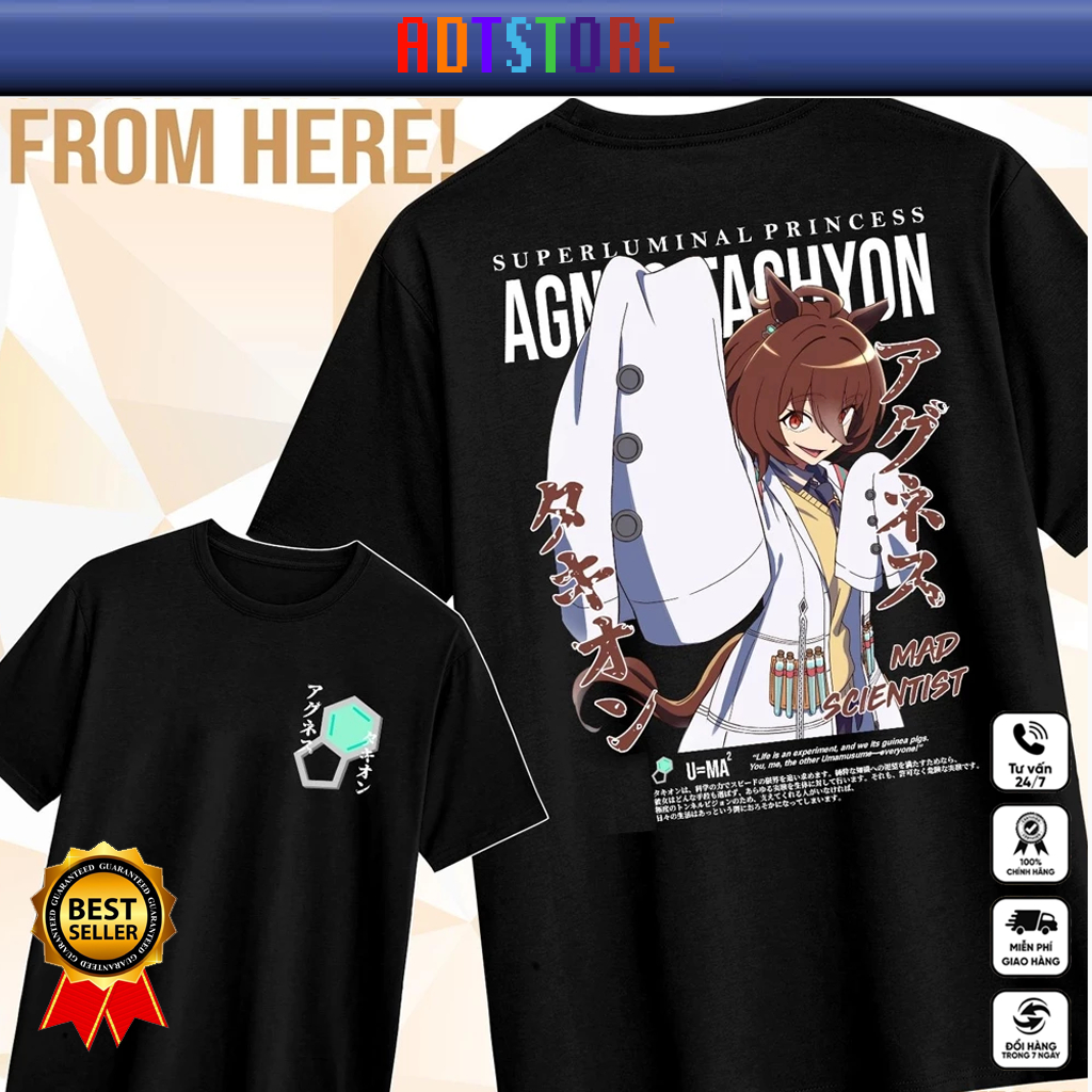 [ Milo.Clothes ] Áo thun Agnes Tachyon Uma Musume - Uma Musume : I love NTR - CỘT SỐNG DESIGNER - Er