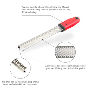 Dụng Cụ Bào Phô Mai Benchusch - Thép Không Gỉ Inox 304 Bền Bỉ