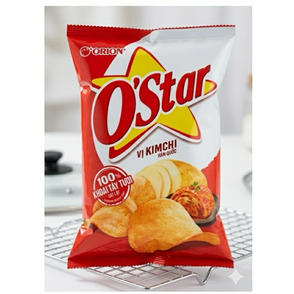 Combo 10 Gói Bim Bim 33G Ostar Khoai tây  Kim Chiiiiiii Siêu Ngon