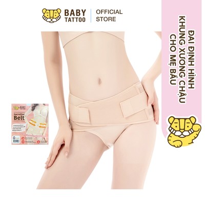Đai Định Hình Khung Xương Chậu BABY TATTOO Cho Mẹ Bầu Sau Sinh, Thiết Kế Co Dãn, Tiện Lợi, Thoáng khí