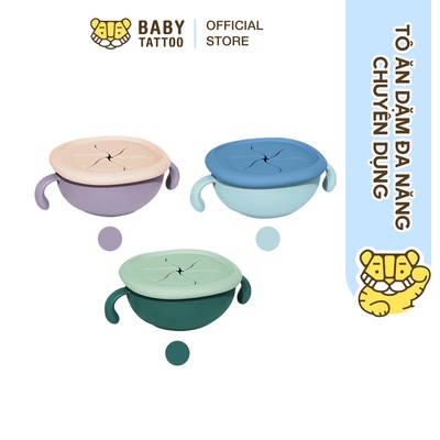 Bát, Tô Ăn Dặm Silicone Food Grade Đa Năng Chuyên Dụng Cho Bé Thương Hiệu BABY TATTOO