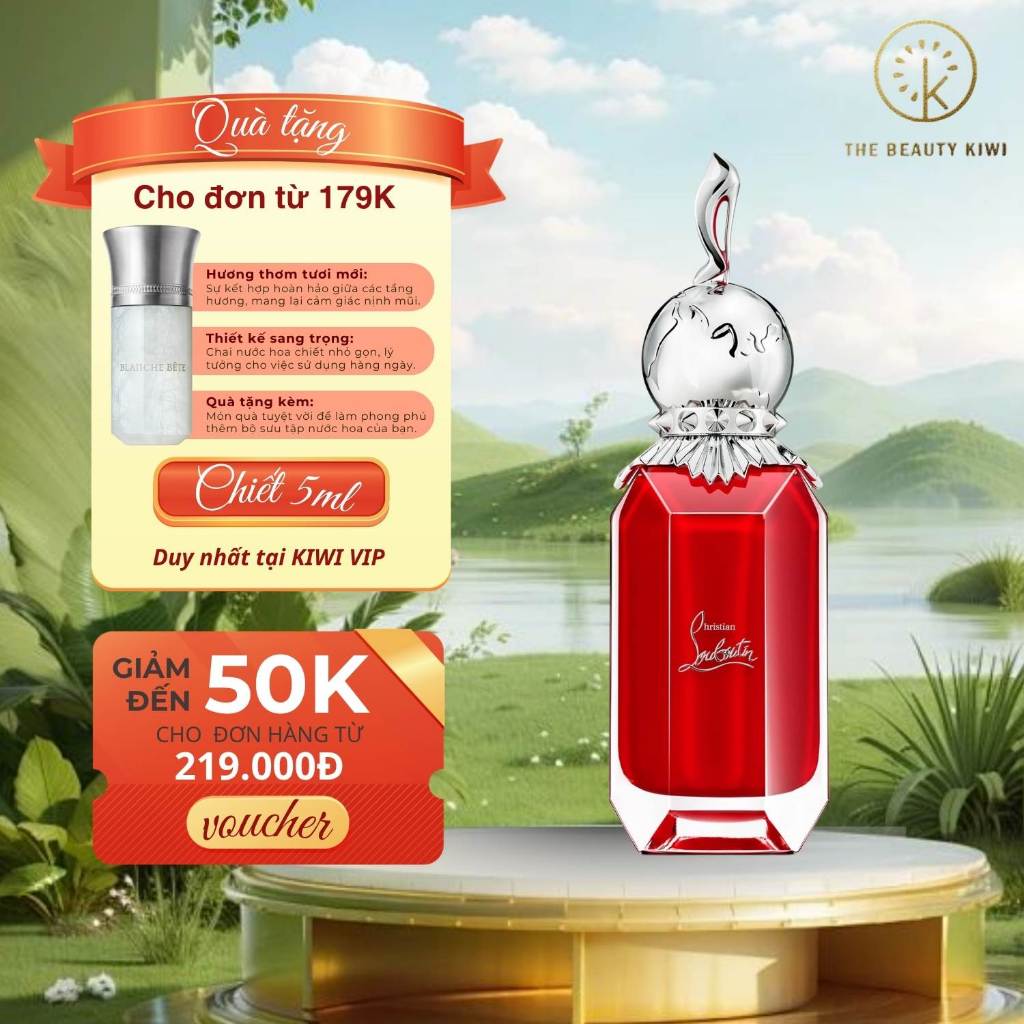 Nước hoa nữ chính hãng - Christian Louboutin Loubirouge 10ml - Quyến rũ, Tinh tế - The Beauty Kiwi