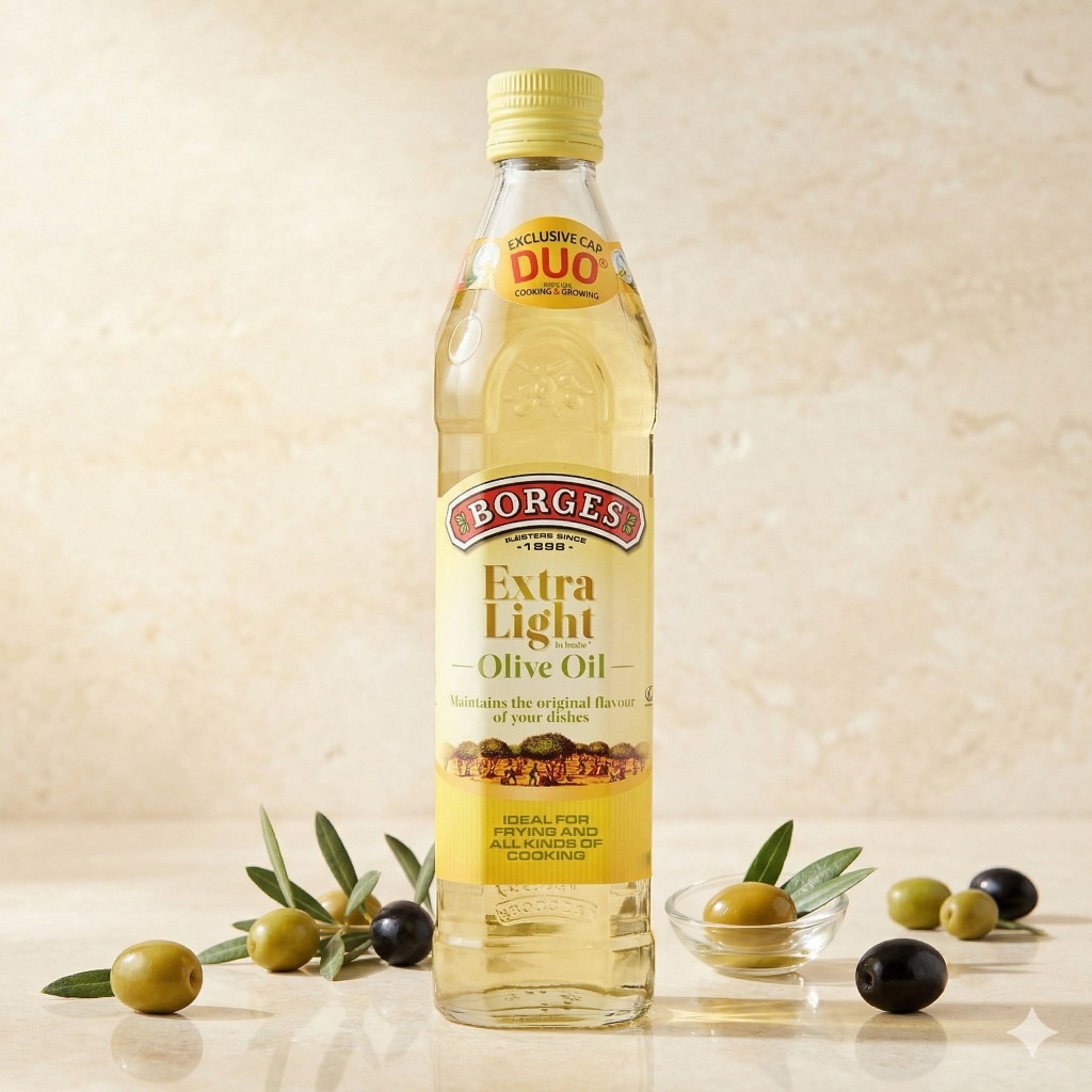 Dầu ôliu Borges Nguyên chất Không mùi Extra Light 500ml