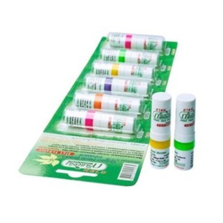 1 vỉ (6 ống) dầu ống thông mũi hai đầu green herb Thái lan
