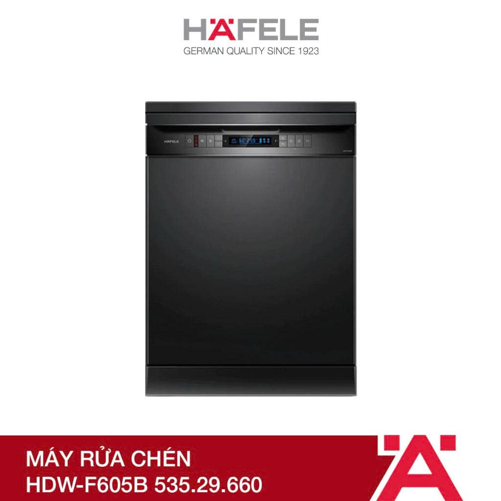 MÁY RỬA CHÉN HAFELE HDW-F605B (535.29.660) – DUNG TÍCH LỚN, DIỆT KHUẨN UV, SẤY KHÔ HIỆU QUẢ