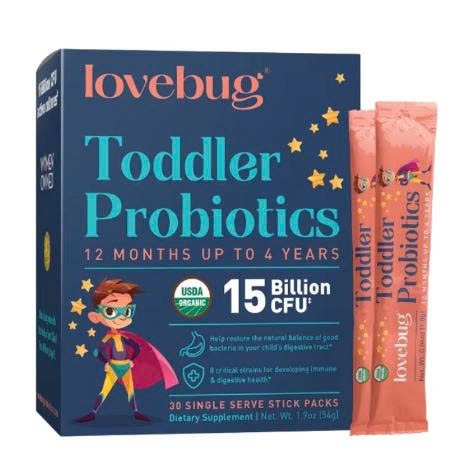 (HÀNG MỸ - AIR) - Men vi sinh Lovebug Toddler Probiotics cho bé tiêu hoá tốt 30 gói