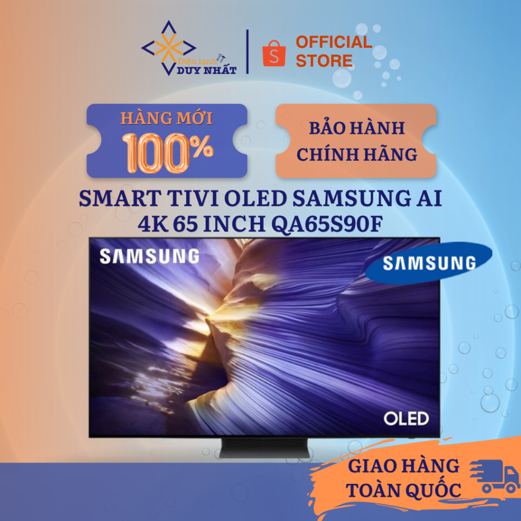 Smart Tivi OLED Samsung AI 4K 65 inch QA65S90F