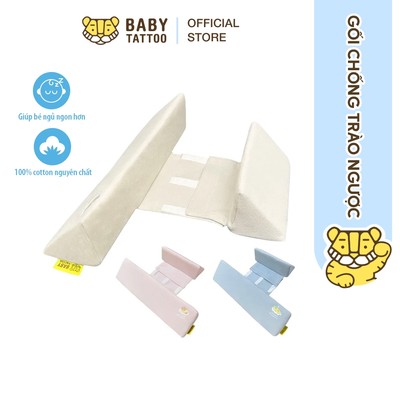 Gối Chống Lật, Cố Định Tư Thế, Hạn Chế Ọc Sữa, Bảo Vệ Cột Sống Bé Thương Hiệu BABY TATTOO