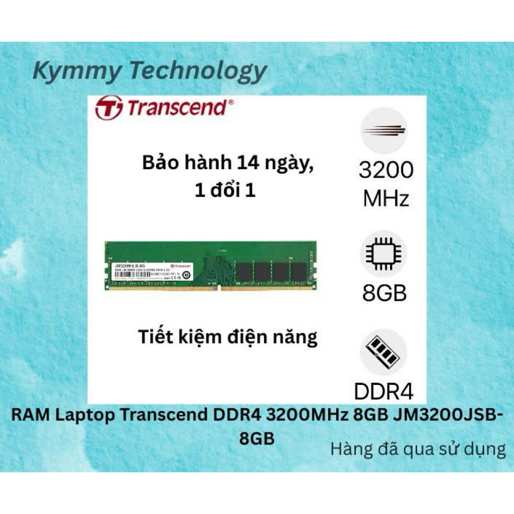 RAM Laptop Transcend DDR4 3200MHz 8GB JM3200JSB-8GB