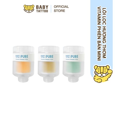Bộ Lõi Lọc Vitamin Hương Thơm Hàn Quốc Phiên Bản Mini Du Lịch BABY TATTOO Giúp Lọc Nước Khử Clo, Chăm Sóc Da