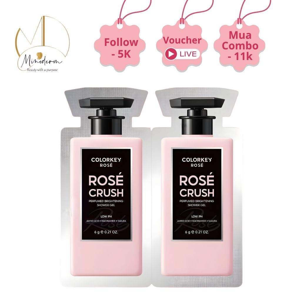 Sữa Tắm COLORKEY ROSÉ – Lưu Hương Hoa Ngọt, pH Thấp Dịu Nhẹ, Dưỡng Ẩm Sáng Da