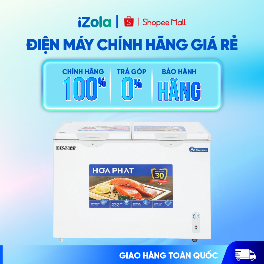 Tủ đông mát Hòa Phát Inverter 271 lít HPF BD8271 - Hàng chính hãng