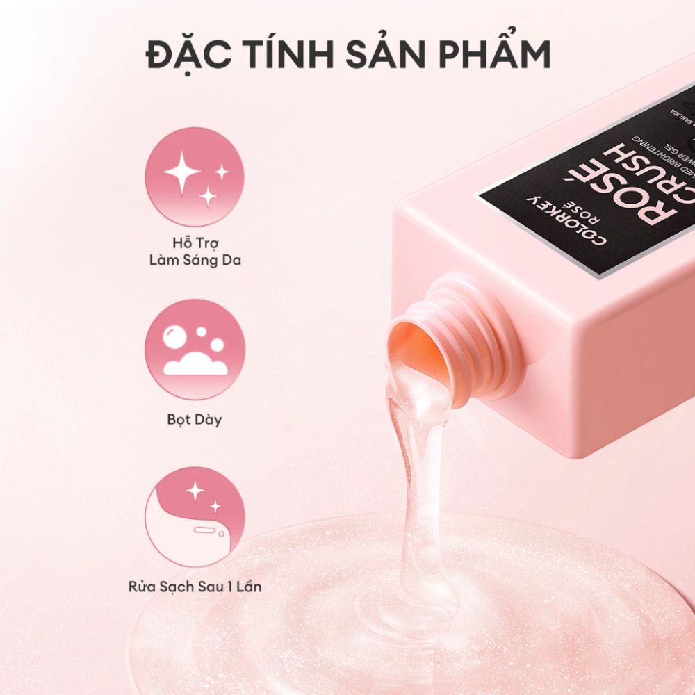 Ảnh 5 của Sữa Tắm COLORKEY ROSÉ – Lưu Hương Hoa Ngọt, pH Thấp Dịu Nhẹ, Dưỡng Ẩm Sáng Da