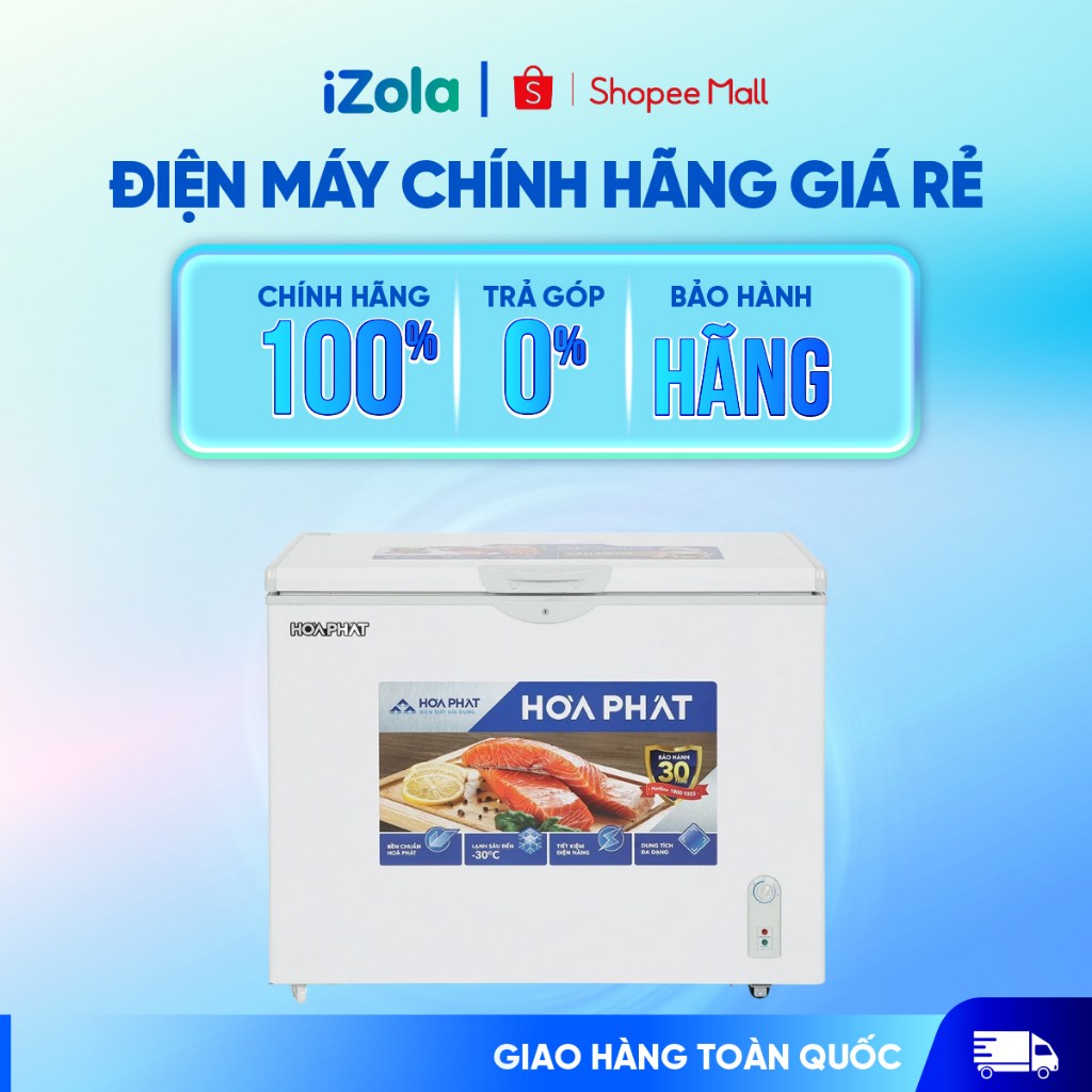 Tủ đông Hòa Phát 1 ngăn 1 chế độ đông HPF AD6252 (252 lít) - Hàng chính hãng