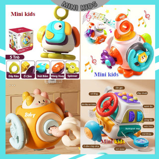 Khối bận rộn size lớn 10 mặt chủ đề vũ trụ, hộp bận rộn 10 trò chơi phát triển giác quan và tư duy cho bé từ 1-3 tuổi