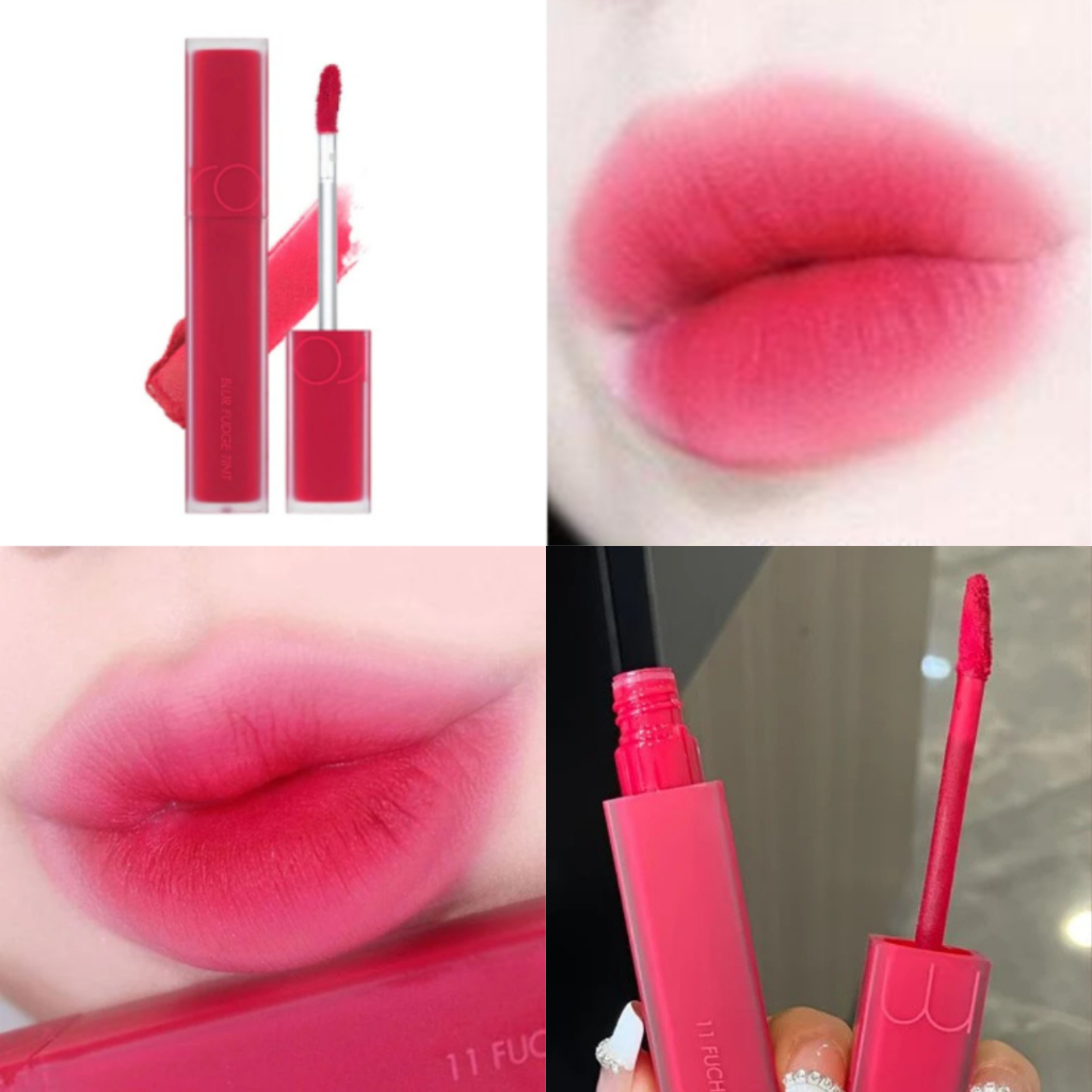 Son Romand Blur 11 Hồng Lạnh , Son Kem Bùn Fudge Tint  11 Fudge Vibe, Son Môi Trang Điểm