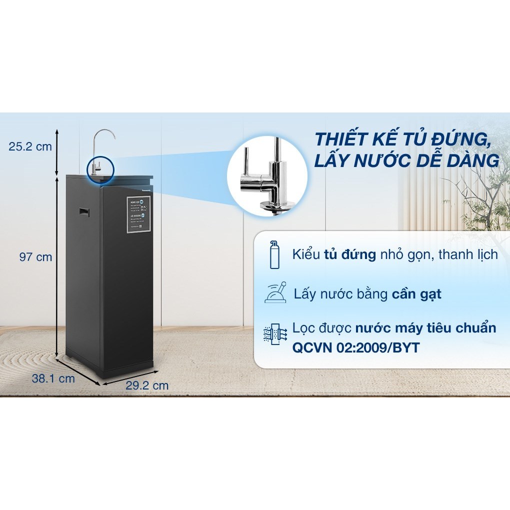 Máy lọc nước RO Panasonic TK-CA811K-VN 6 lõi - Hàng chính hãng