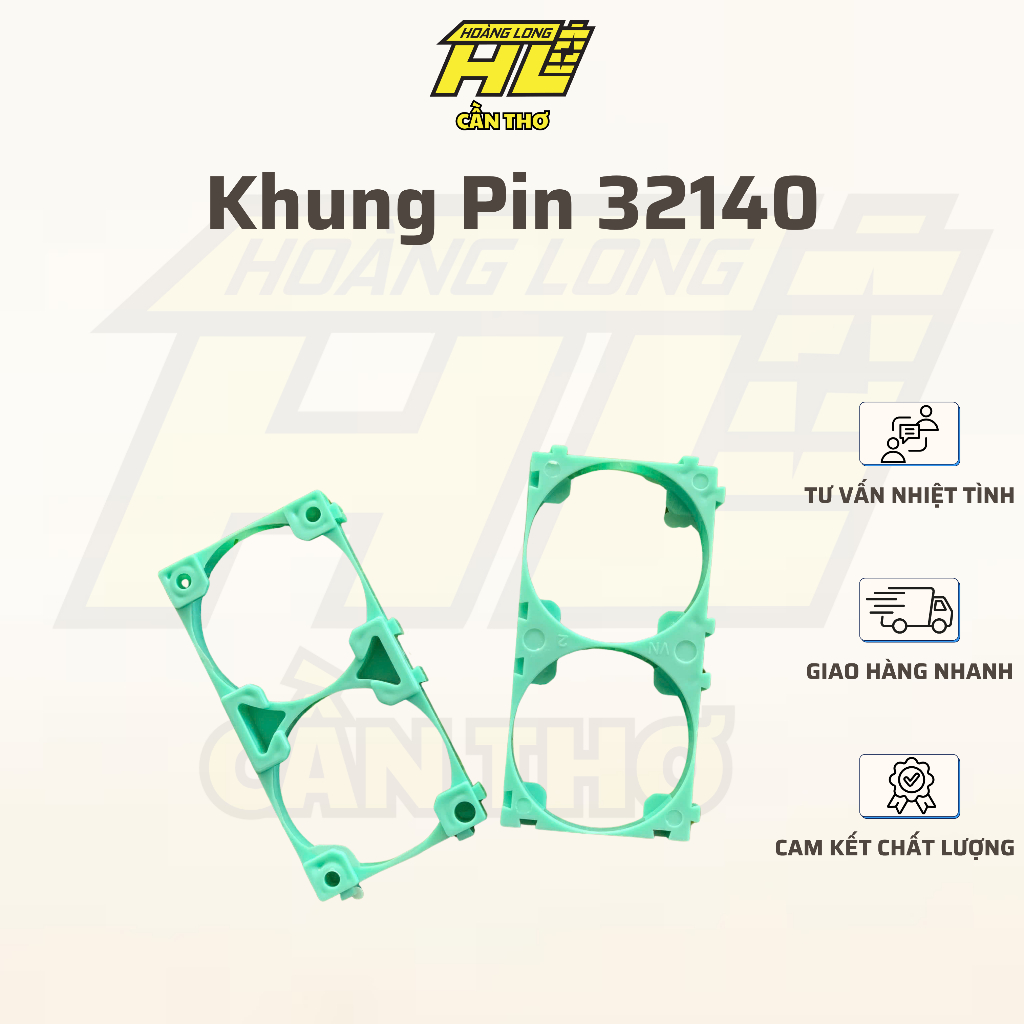 Khung Pin 1x2 32140 | Đế Pin Chất Lượng Cao | Chống Vênh Kẽm