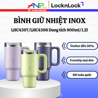 Bình giữ nhiệt locknlock balance grip tumbler lhc4397/lhc4398 | dung tích 900ml–1.2l, giữ lạnh 30h