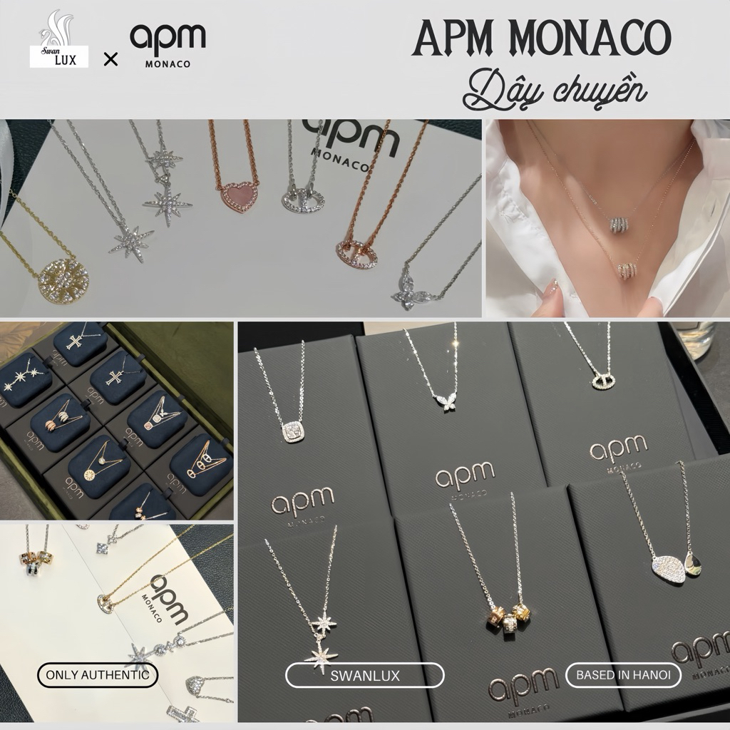 TỔNG HỢP DÂY CHUYỀN APM MONACO CHÍNH HÃNG 100%, FULL BOX TÚI HÃNG BẢO HÀNH