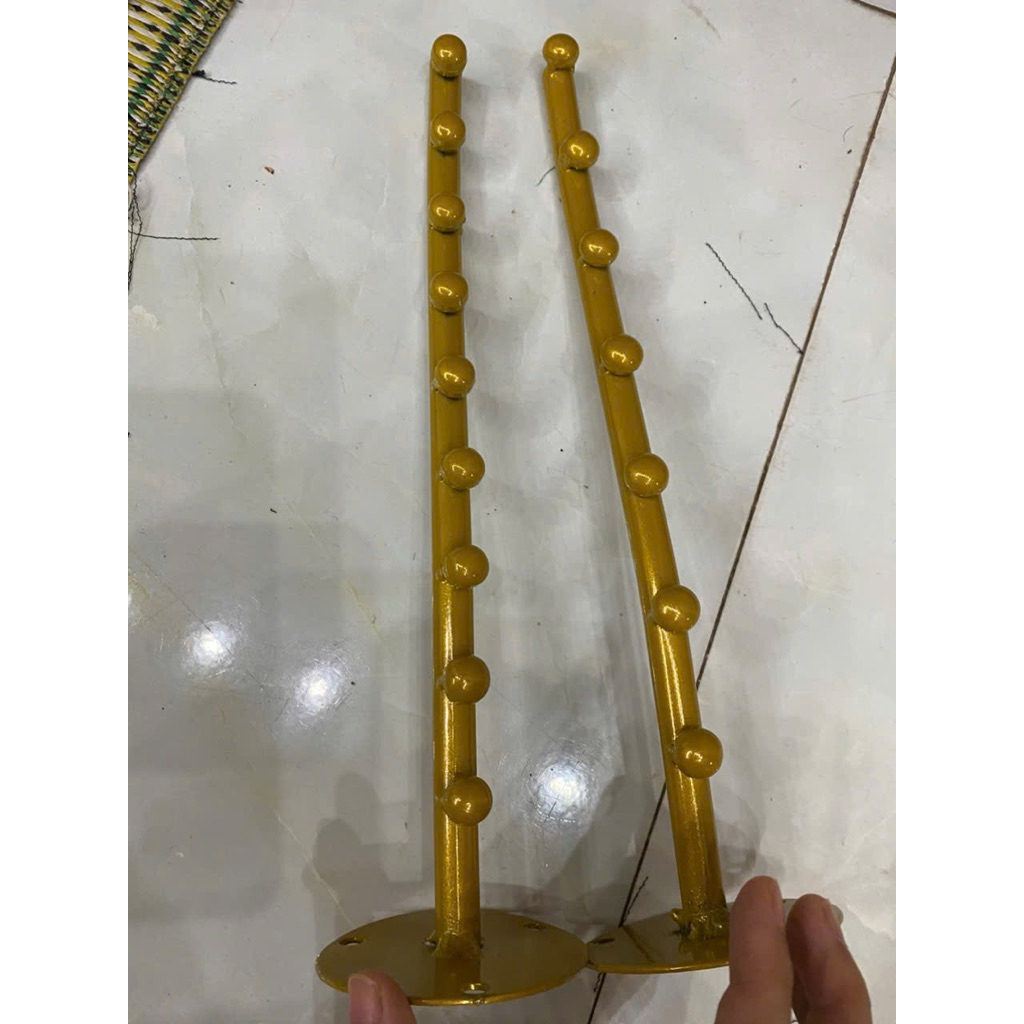 Thanh Bi Gắn Tường Treo Quần Áo 5 Bi, 7 Bi, 9 Bi ( TẶNG KÈM ỐC VÍT )