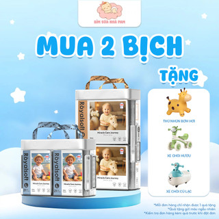 [COMBO 2 BỊCH TẶNG QUÀ] Tã Bỉm ROYALSOFT Dán Quần, Bỉm Chính Hãng Siêu Mềm Mịn, Siêu Thấm Hút Cho Bé Full Size