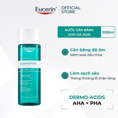 [KOL x Eucerin] Nước cân bằng da Eucerin® DermoPure Clinical Purifying Toner 200ml