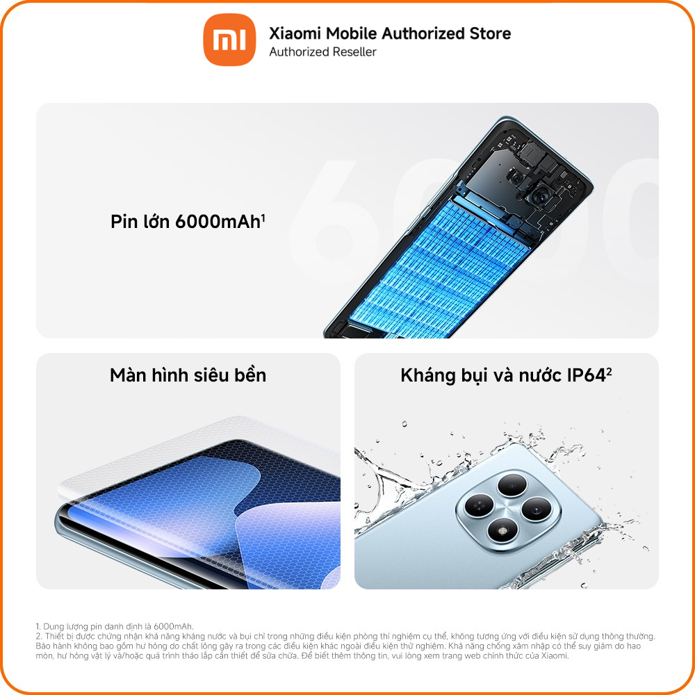 Điện thoại Redmi Note 15 (6+128GB) | Pin lớn 6000mAh | Màn hình siêu bền | MT Helio G100-Ultra | BigBuy360 - bigbuy360.vn