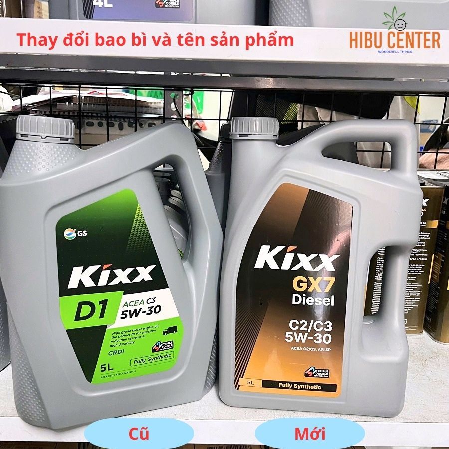 KIXX Dầu Nhớt Động Cơ Diesel Cao Cấp D1 ACEA C3 5W30 5L (GX7 Diesel C2/C3 5w30 5L) Hibucenter
