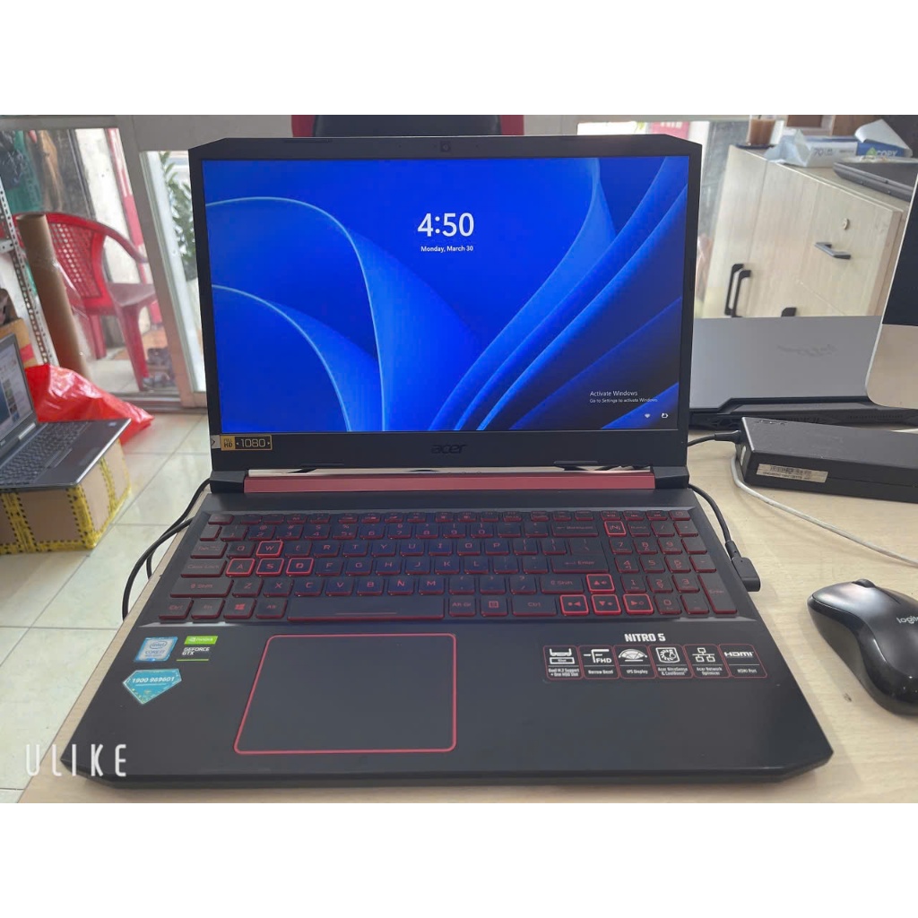 ACER GAMING NITRO AN515-54 CORE I7 9750H RAM 16GB SSD 512GB 15.6INCH FHD GTX 1650