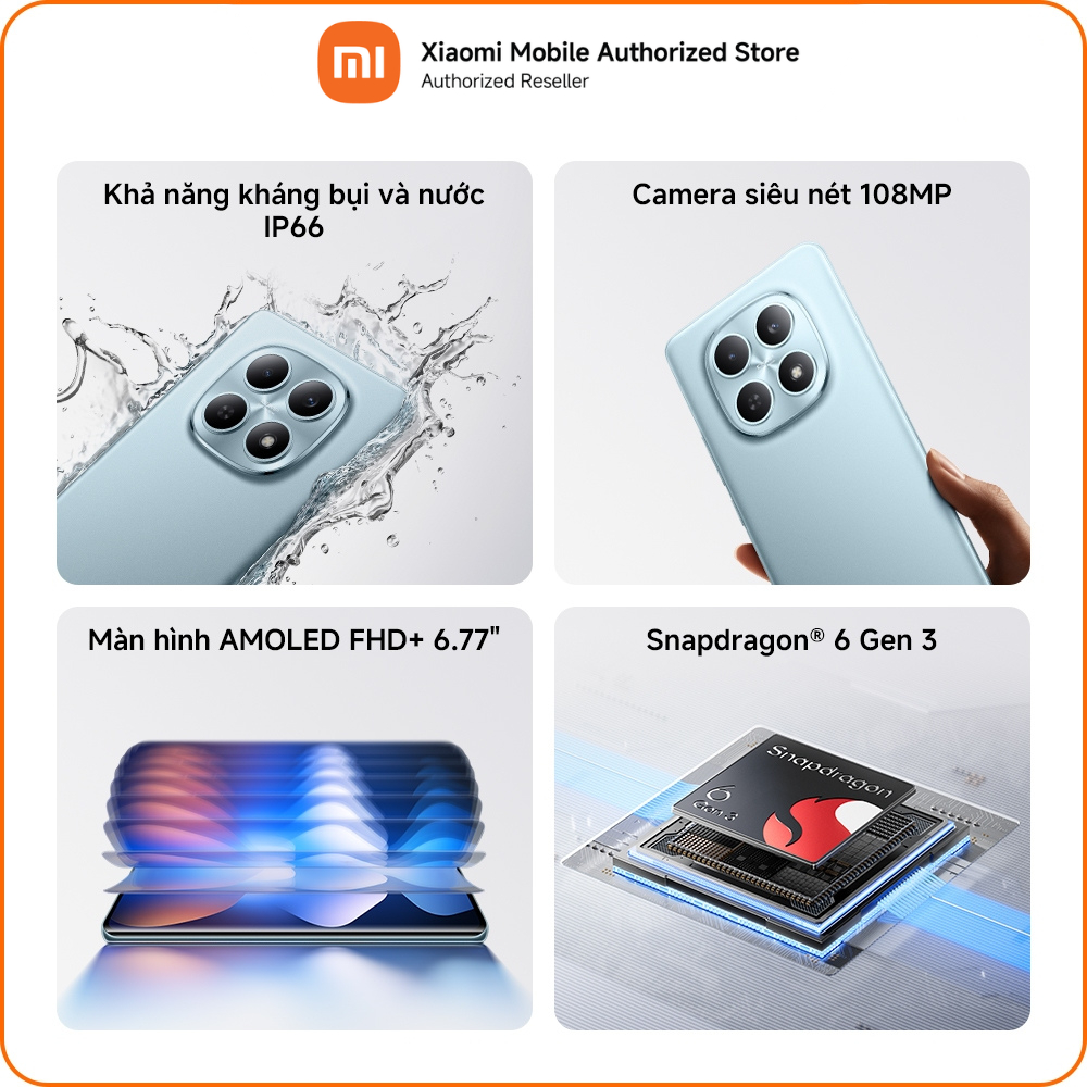 [Livestream] Điện thoại Redmi Note 15 5G (6+128GB) | Màn hình 6,77" FHD+ | Snapdragon® 6 Gen 3 | Camera nét 108MP | BigBuy360 - bigbuy360.vn