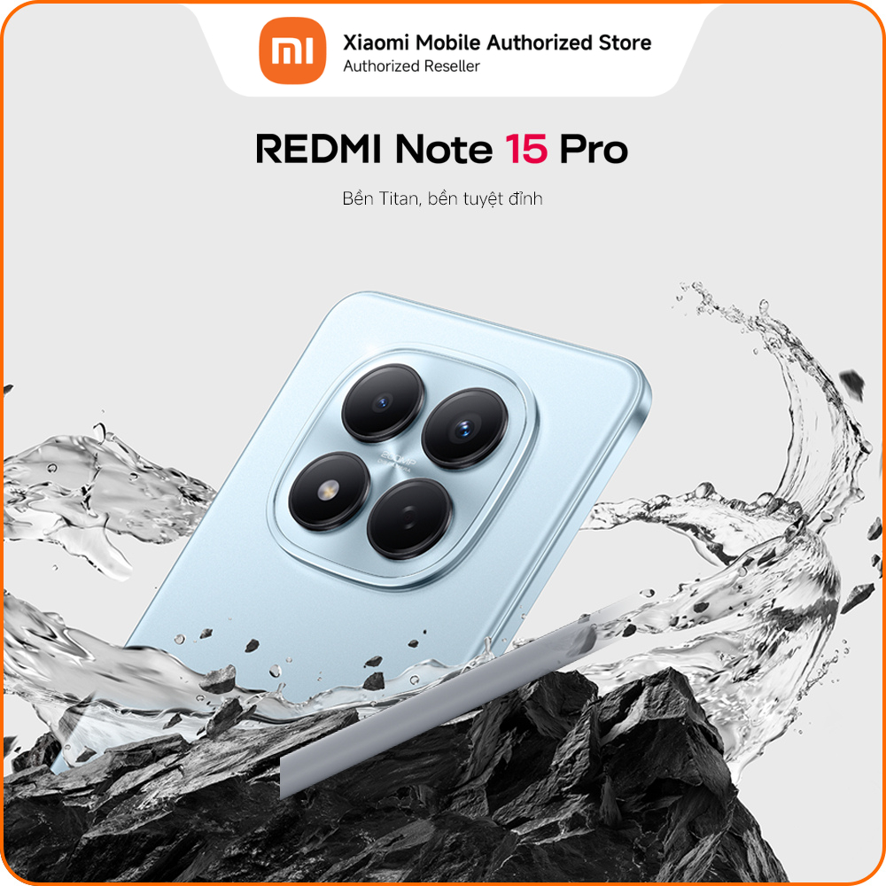 Điện thoại Redmi Note 15 Pro (12+256GB) | Màn 6,77" FHD+ bảo vệ mắt | MTK Helio G200-Ultra | Camera 200MP | 6500mAh | BigBuy360 - bigbuy360.vn