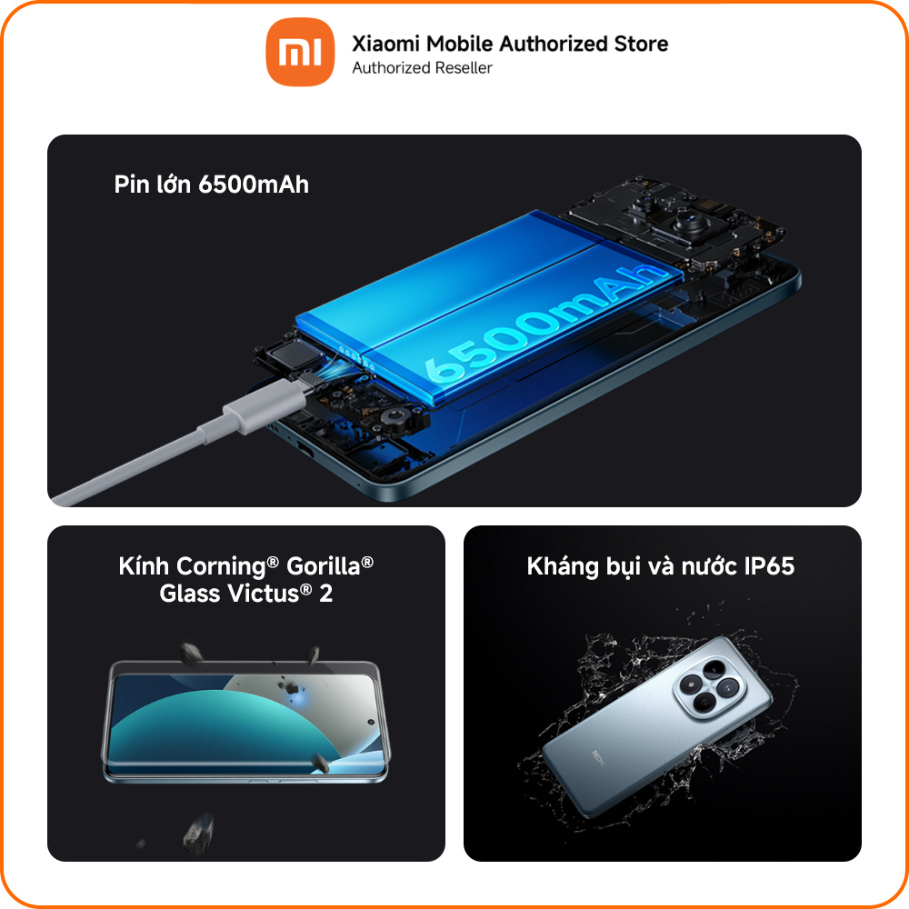 Điện thoại Redmi Note 15 Pro (12+256GB) | Màn 6,77" FHD+ bảo vệ mắt | MTK Helio G200-Ultra | Camera 200MP | 6500mAh | BigBuy360 - bigbuy360.vn