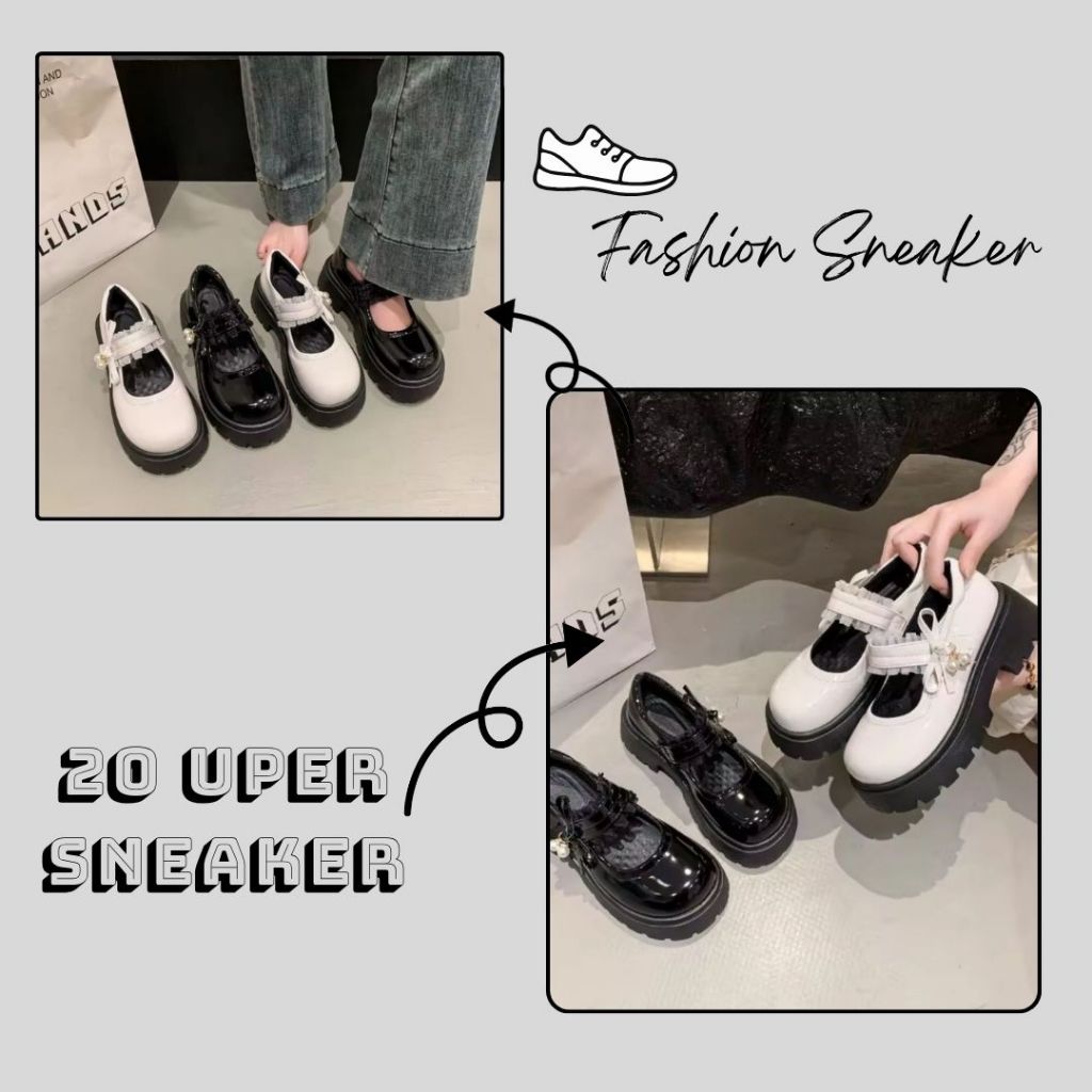 Giày Lolita Đế Cao Nữ, Giày Búp Bê Lolita Đế Cao Phong Cách Công Chúa N51 || 20shoes Store