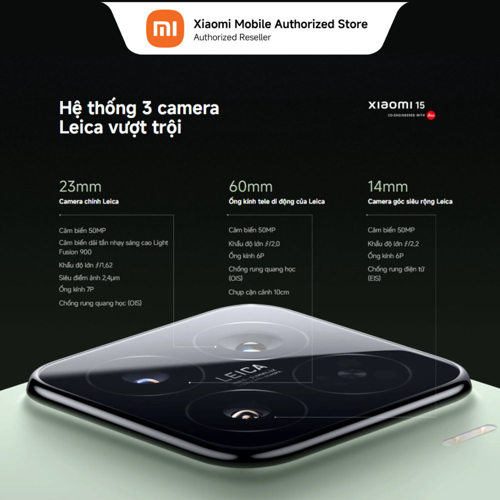 [VOUCHER 200K] Điện thoại Xiaomi 15 (12+512GB) | Màn 6.3" AMOLED | 3 Camera Leica | Snapdragon 8 Elite HyperAI | BigBuy360 - bigbuy360.vn