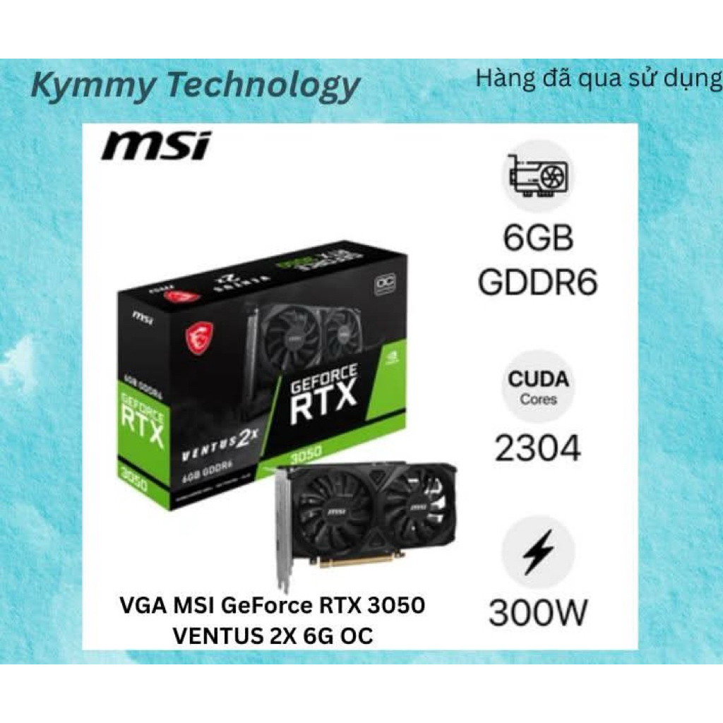 VGA MSI GeForce RTX 3050 VENTUS 2X 6G OC