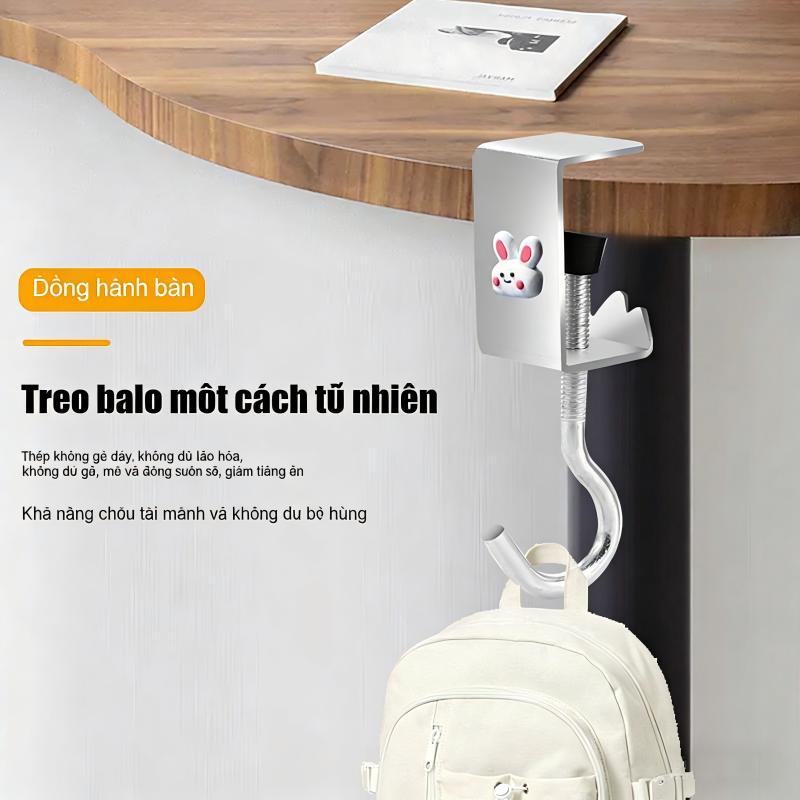 Móc treo đồ dùng văn phòng, móc treo cặp sách cho học sinh, móc treo đa năng