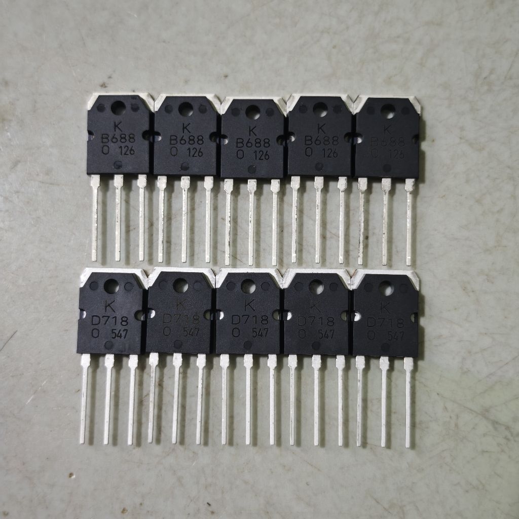 (set 10 con)D718 B688 lưng đồng mạ bạc KEC mới 100%