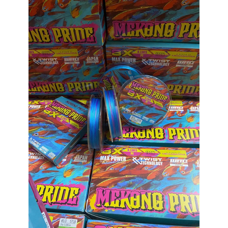 [ Hiệu quả] Dây pe X8  và pe X4 7  màu  MeKong PRIDE