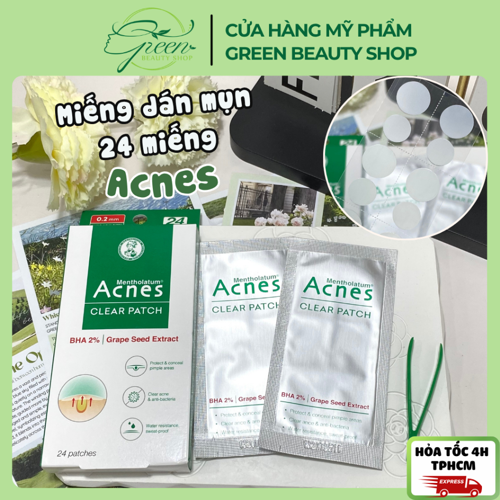 Miếng Dán Mụn Acnes Giúp Giảm Mụn Sưng Viêm 24 Miếng