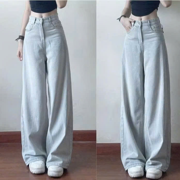 Quần jeans Hari ống rộng suông màu Wash Retro | BigBuy360 - bigbuy360.vn
