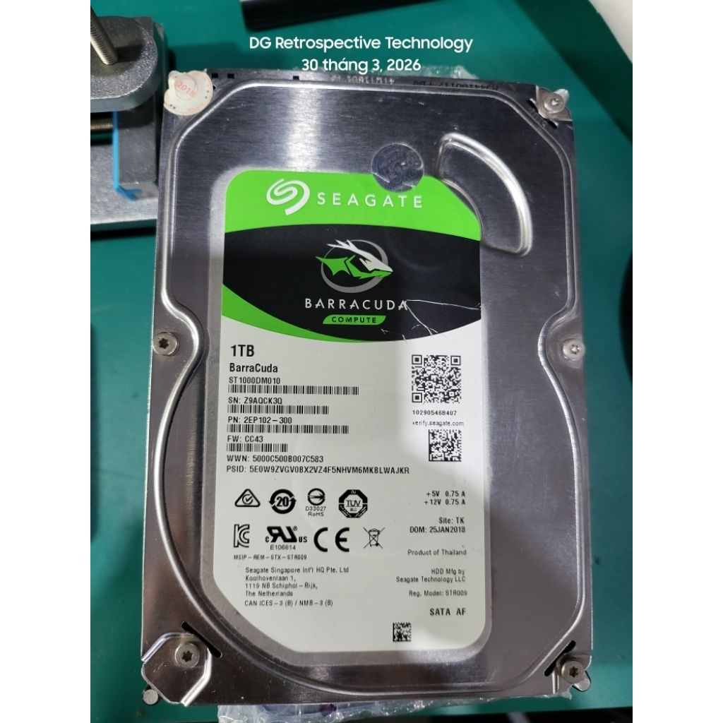 ổ cứng HDD SEAGATE 1TB hàng cũ tháo máy 99%