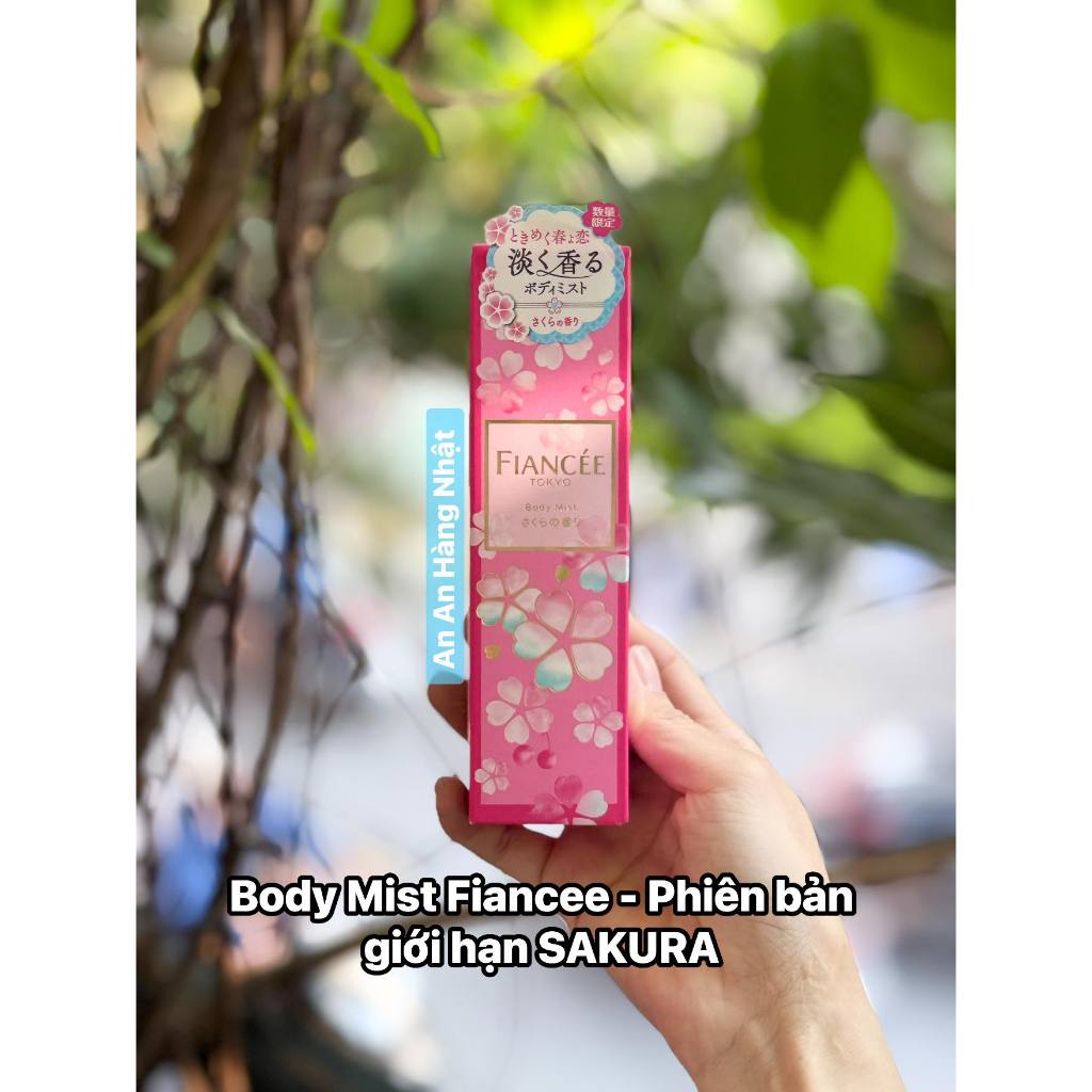 [BẢN GIỚI HẠN-SAKURA] XỊT THƠM CƠ THỂ BODY MIST FIANCEE 50ML NHẬT BẢN